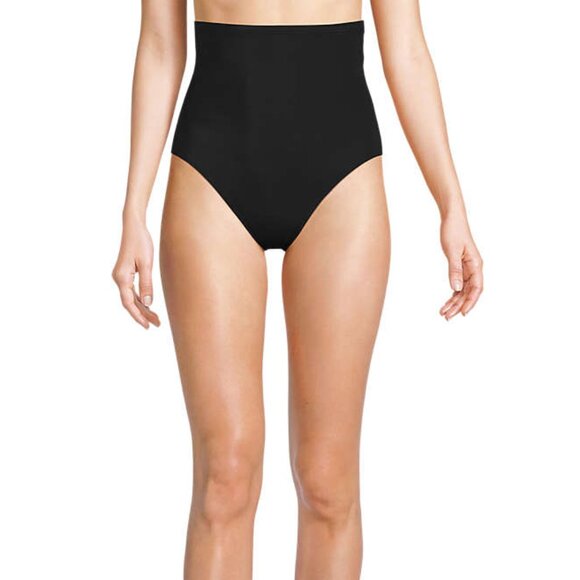 Lands' End Women's black SlenderSuit Ultra High Waisted Bikini Bottoms 18W - Picture 9 of 9